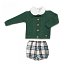 Conjunto chaqueta trenzas pantalón cuadros 3p Juliana